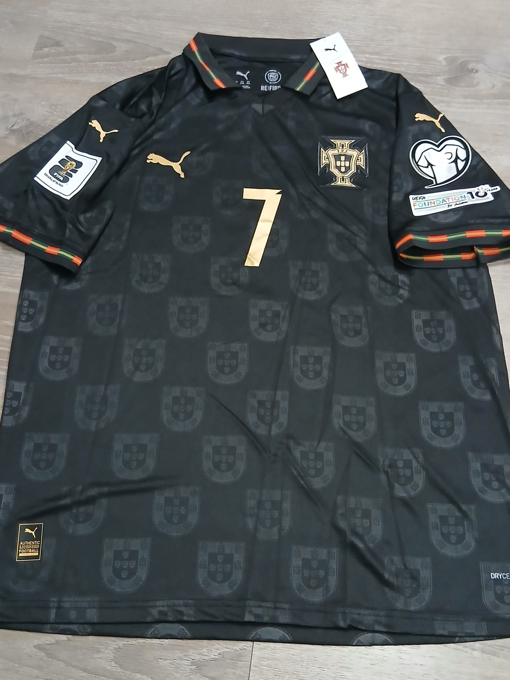 Cristiano Ronaldo #7 Puma 2026 Special Edition 2XL  Jersey   Panther Black